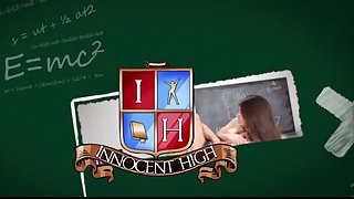 InnocentHigh - Student gets Caught Sucking Dick For Money